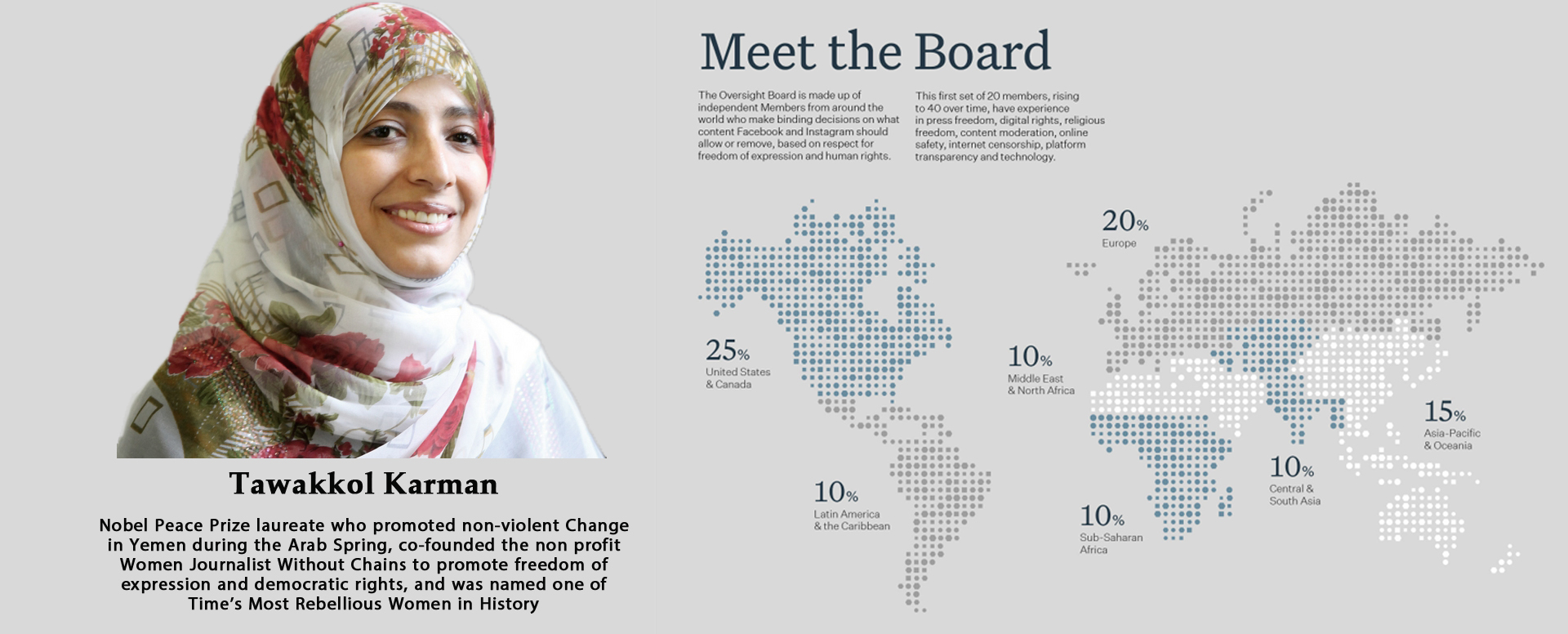 Sayın Tavakkol Karman Facebook Küresel Gözetim Kurulu Üyesi Seçildi