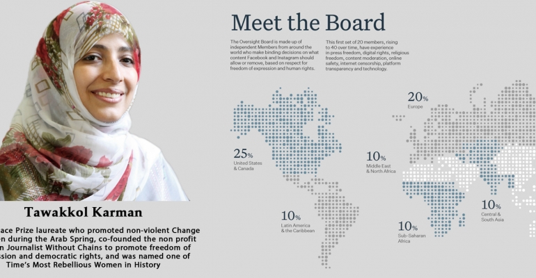 Sayın Tavakkol Karman Facebook Küresel Gözetim Kurulu Üyesi Seçildi