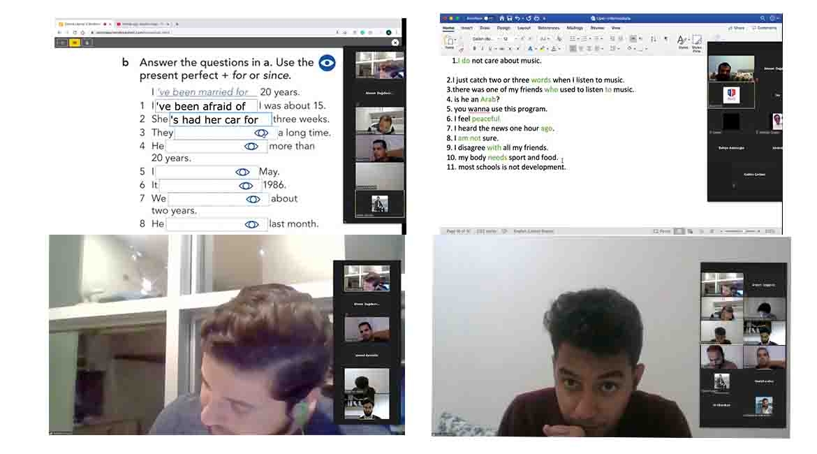Online English lessons during COVID-19