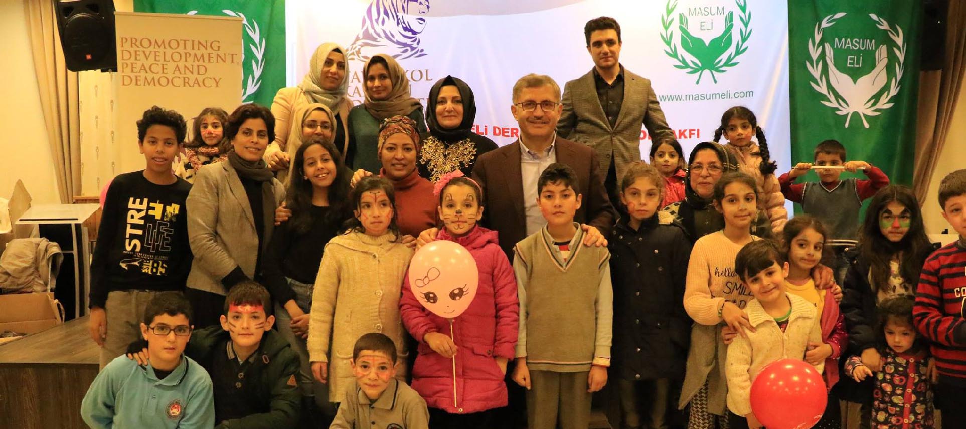 Tawakkol Karman Foundation Provides Winter Clothes for Syrian Children in Istanbul