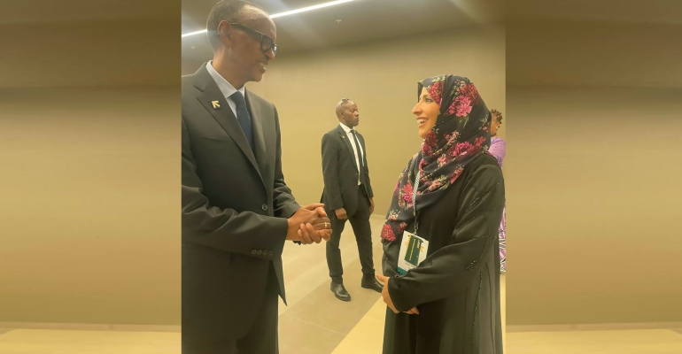 Tawakkol Karman meets President Kagame during Women Deliver 2023